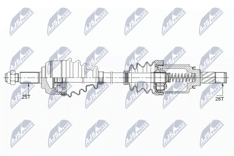 NTY NPW-RE-148 Drive Shaft