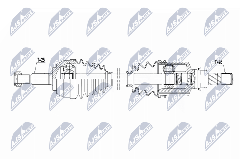 NTY NPW-RE-168 Drive Shaft