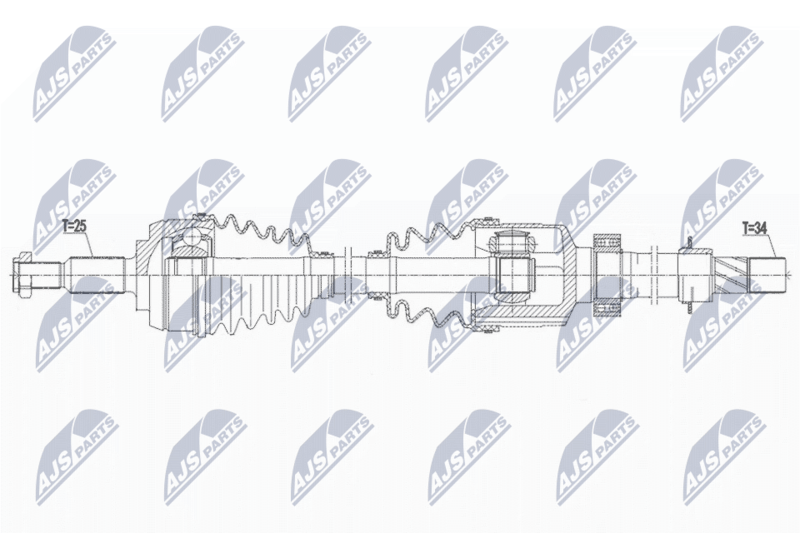 NTY NPW-RE-183 Drive Shaft