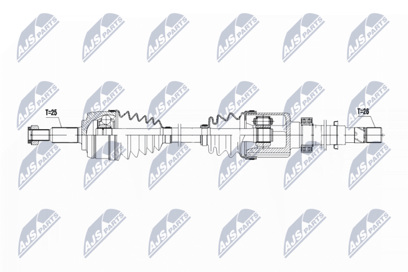NTY NPW-RE-187 Drive Shaft