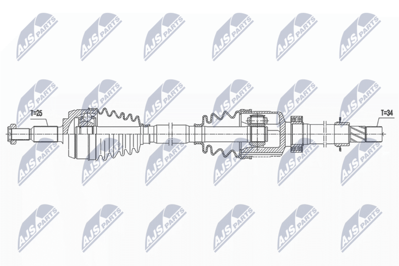 NTY NPW-RE-188 Drive Shaft