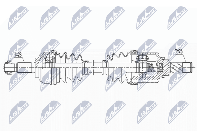 NTY NPW-RE-191 Drive Shaft