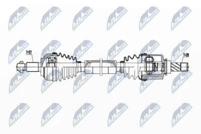 Drive Shaft NTY NPW-RE-193