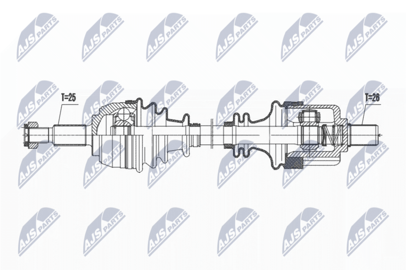 NTY NPW-RE-200 Drive Shaft