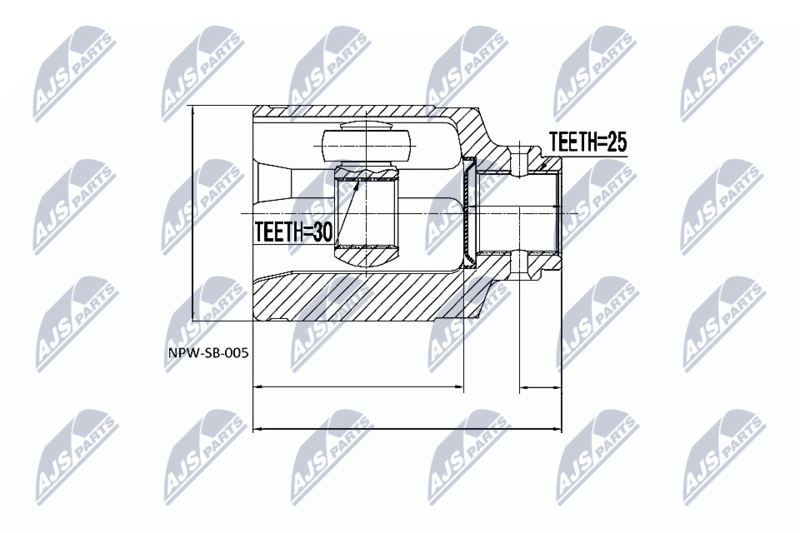 NTY NPW-SB-005 Joint Kit, drive shaft