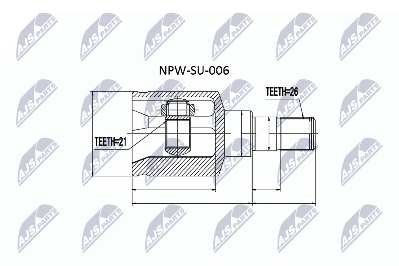 NTY NPW-SU-006 Joint Kit, drive shaft