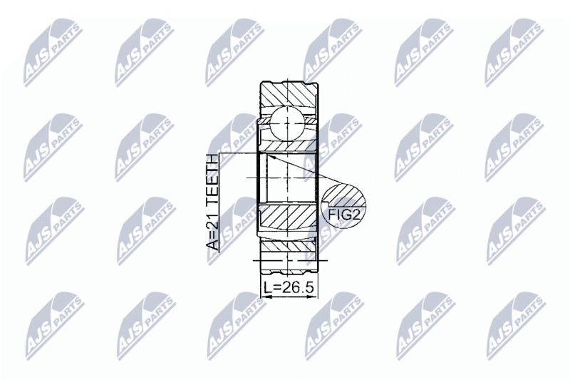 NTY NPW-SU-011 Joint, propshaft