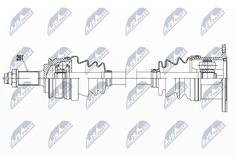 NTY NPW-SU-023 Drive Shaft