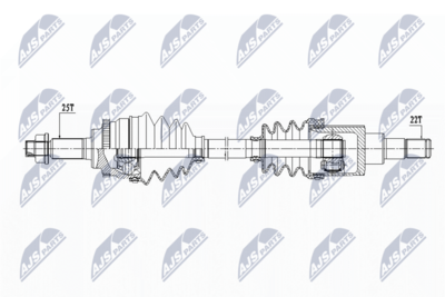 Drive Shaft NTY NPW-SU-033