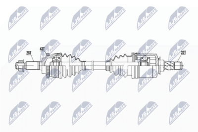 Drive Shaft NTY NPW-SU-050