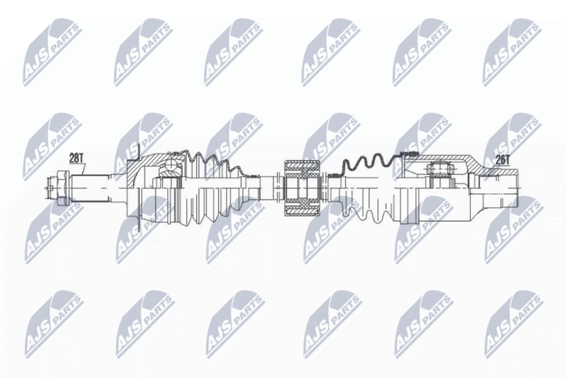 NTY NPW-SU-058 Drive Shaft