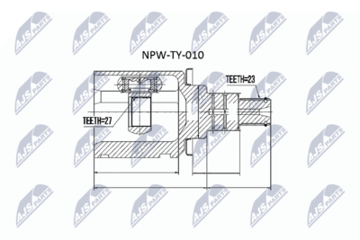 Joint Kit, drive shaft NTY NPW-TY-010