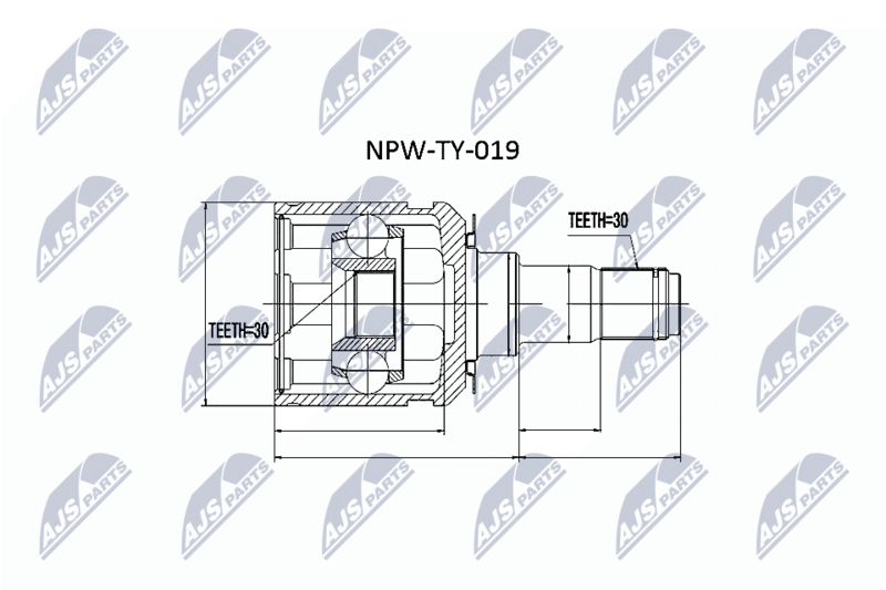 NTY NPW-TY-019 Joint Kit, drive shaft