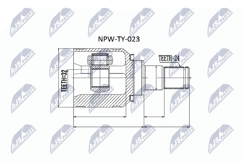 NTY NPW-TY-023 Joint Kit, drive shaft