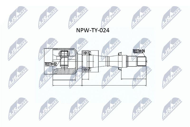 NTY NPW-TY-024 Joint Kit, drive shaft