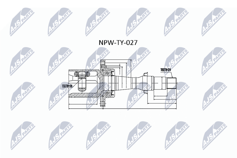 NTY NPW-TY-027 Joint Kit, drive shaft