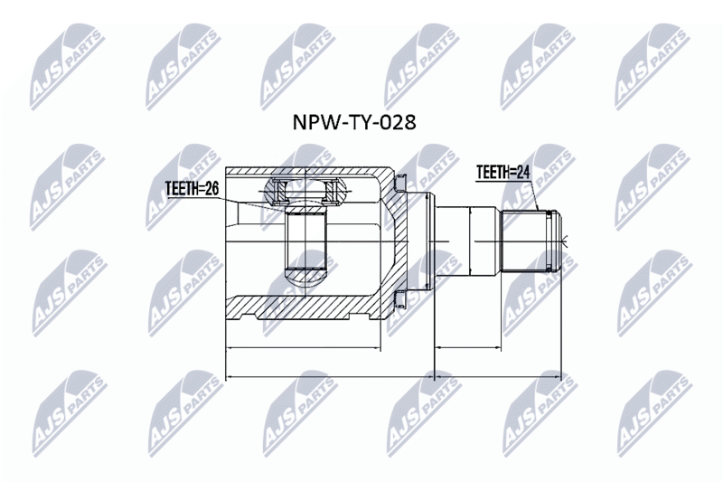 NTY NPW-TY-028 Joint Kit, drive shaft