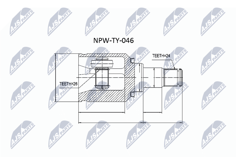 NTY NPW-TY-046 Joint Kit, drive shaft