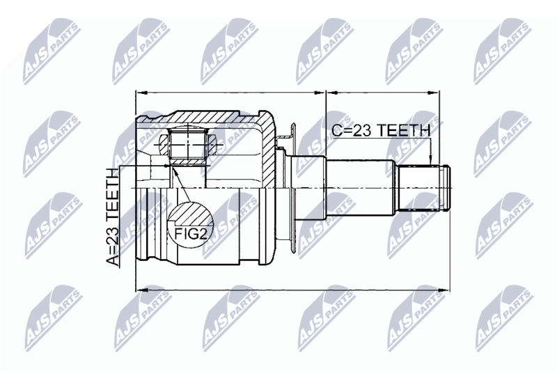 NTY NPW-TY-054 Joint Kit, drive shaft