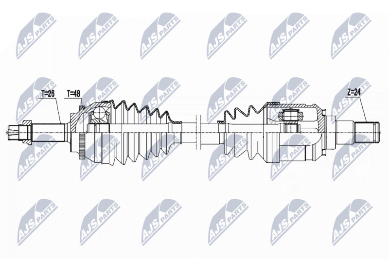 NTY NPW-TY-074 Drive Shaft