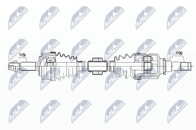 NTY NPW-TY-087 Drive Shaft
