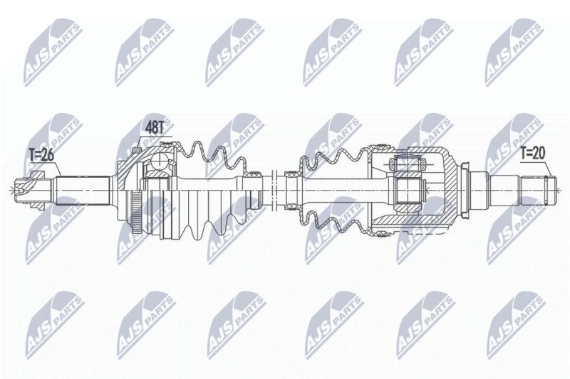 NTY NPW-TY-100 Drive Shaft