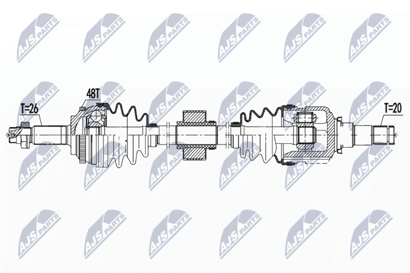NTY NPW-TY-139 Drive Shaft