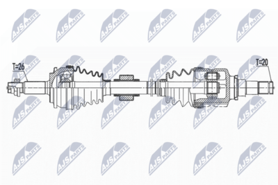 Drive Shaft NTY NPW-TY-151