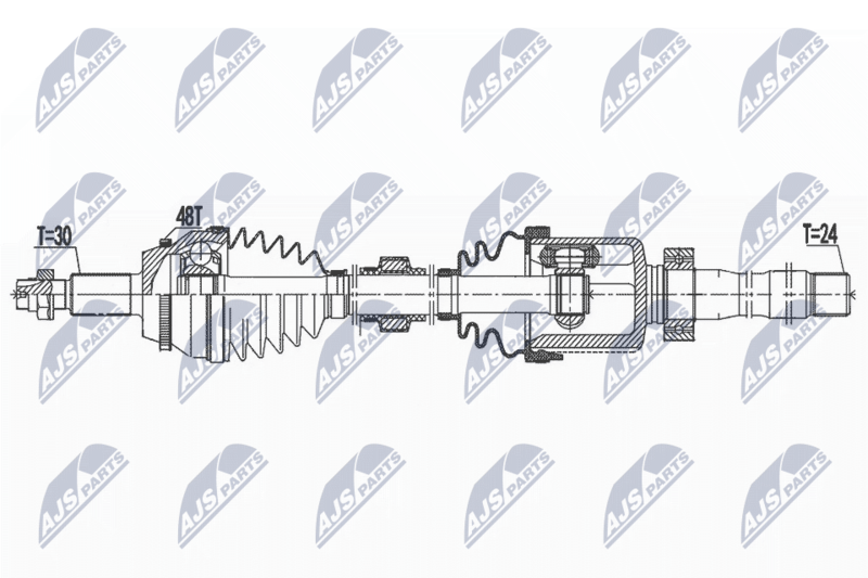 NTY NPW-TY-153 Drive Shaft