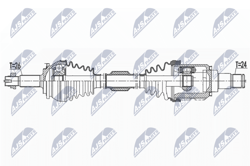 NTY NPW-TY-155 Drive Shaft