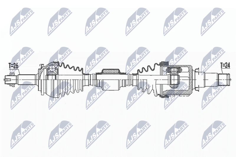 NTY NPW-TY-157 Drive Shaft