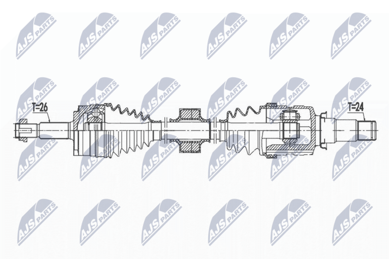 NTY NPW-TY-169 Drive Shaft