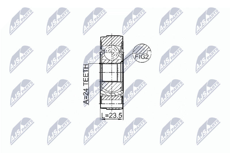 NTY NPW-VV-004 Joint, propshaft