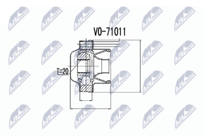 Joint, propshaft NTY NPW-VV-006