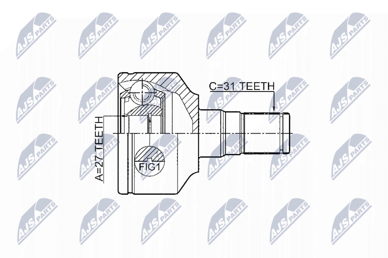 NTY NPW-VV-014 Joint Kit, drive shaft