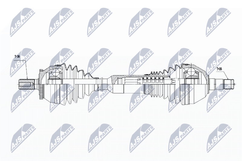 NTY NPW-VV-017 Drive Shaft