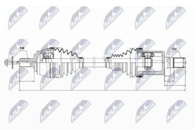 Drive Shaft NTY NPW-VV-031