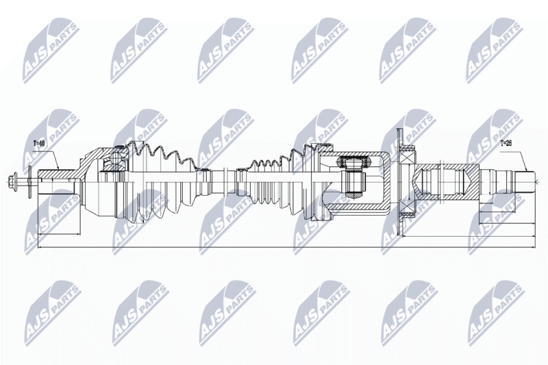 NTY NPW-VV-032 Drive Shaft