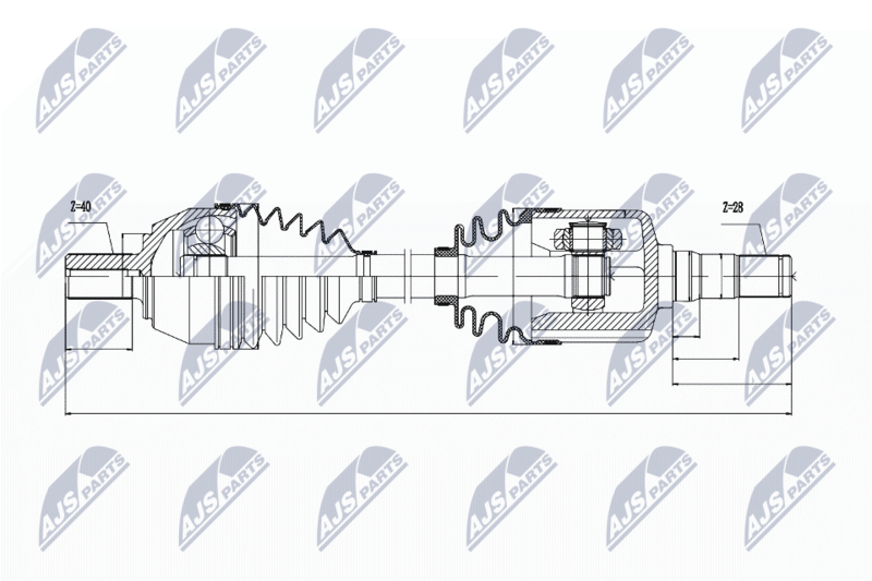 NTY NPW-VV-036 Drive Shaft