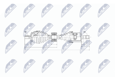 Drive Shaft NTY NPW-VV-043