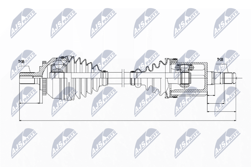 NTY NPW-VV-045 Drive Shaft