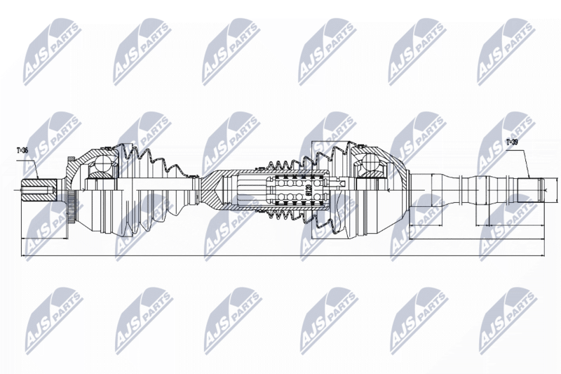 NTY NPW-VV-048 Drive Shaft