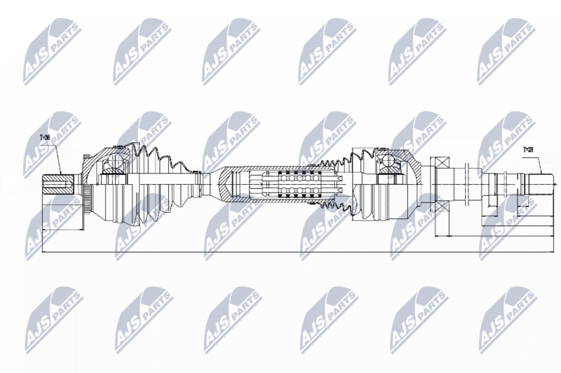 NTY NPW-VV-049 Drive Shaft
