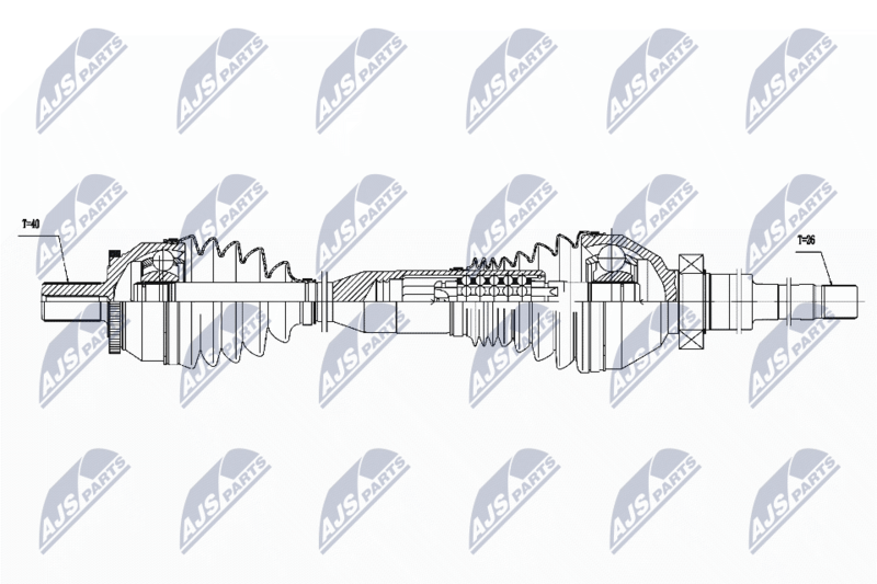 NTY NPW-VV-060 Drive Shaft