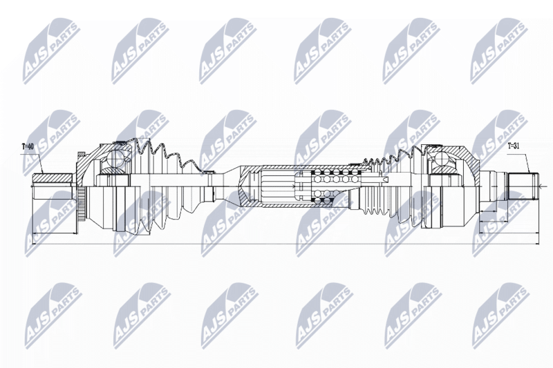 NTY NPW-VV-063 Drive Shaft