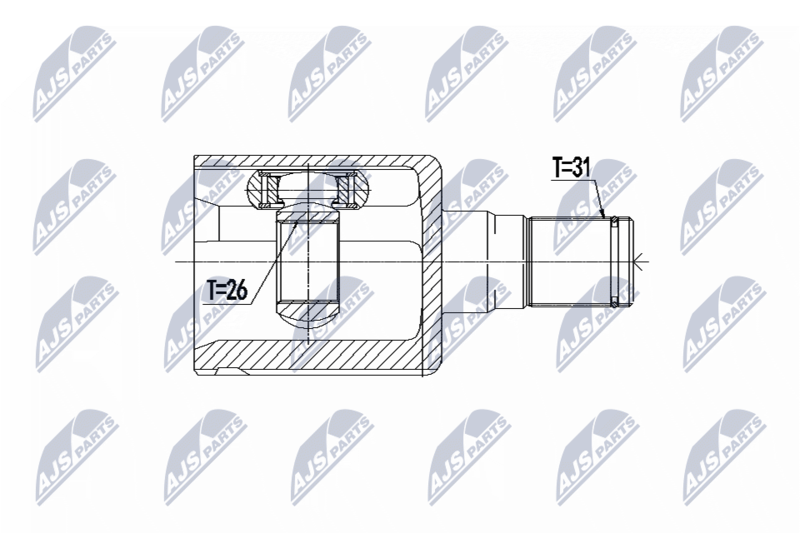 NTY NPW-VV-068 Joint Kit, drive shaft