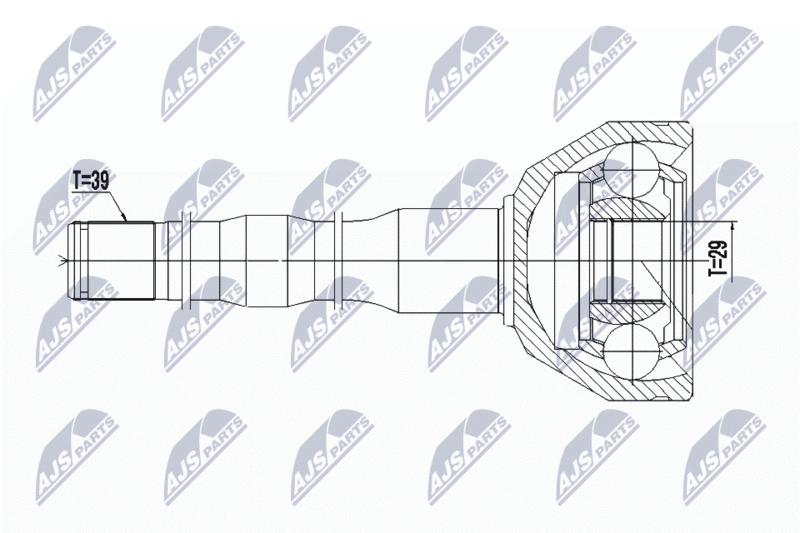 NTY NPW-VV-074 Joint Kit, drive shaft