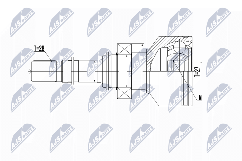 NTY NPW-VV-094 Joint Kit, drive shaft
