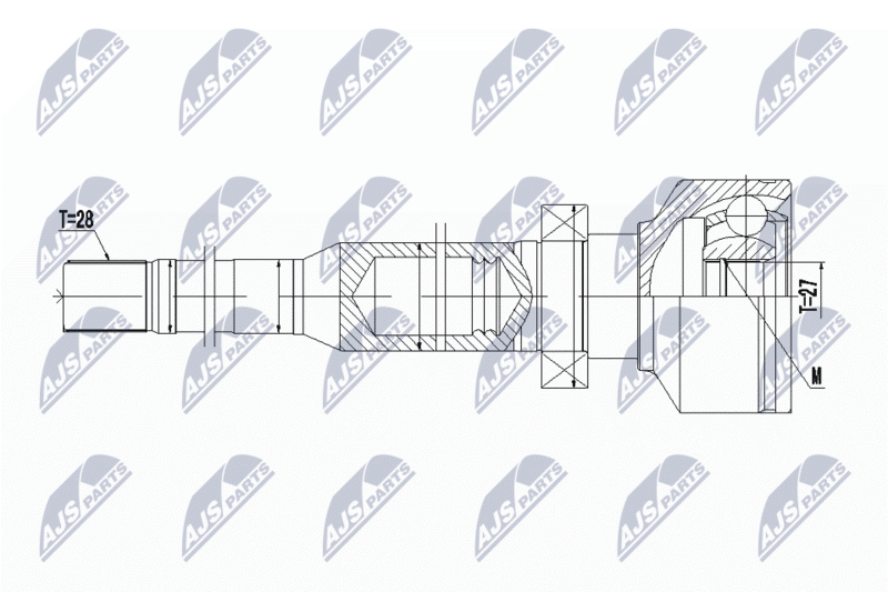 NTY NPW-VV-102 Joint Kit, drive shaft