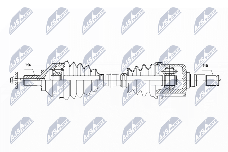NTY NPW-VV-111 Drive Shaft